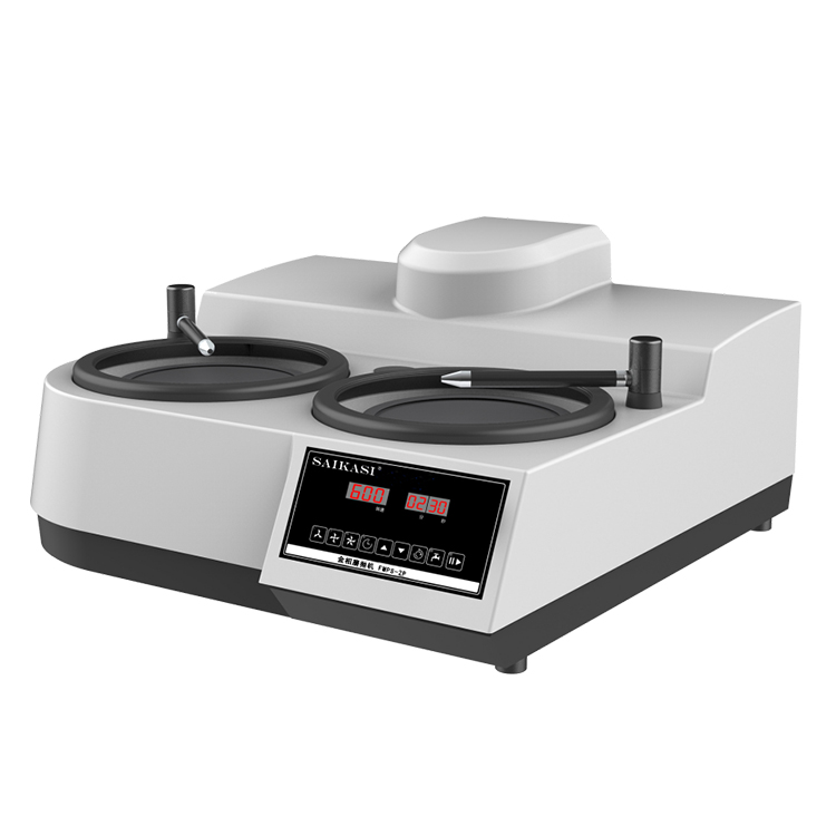 SAIKASI/賽卡司雙盤手動磨拋機FMPS-2P 金相試樣預磨機 研磨機